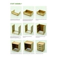 thumbnail image 4 of 3 Drawers Modern Bedroom Bedside Cabinet Furniture Storage Nightstand Side Table, 4 of 16