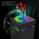 thumbnail image 3 of Estación De Enfriamiento De Consola De Juegos, Resistente A Impactos 15 Modos De Luz Soporte De Enfriamiento De Consola Base De Carga De Controlador Dual ABS RGB Para La Serie X, 3 of 7