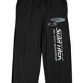 thumbnail image 2 of Star Trek: The Next Generation Logo and Enterprise Men's Black Sleep Pants-XXL, 2 of 5