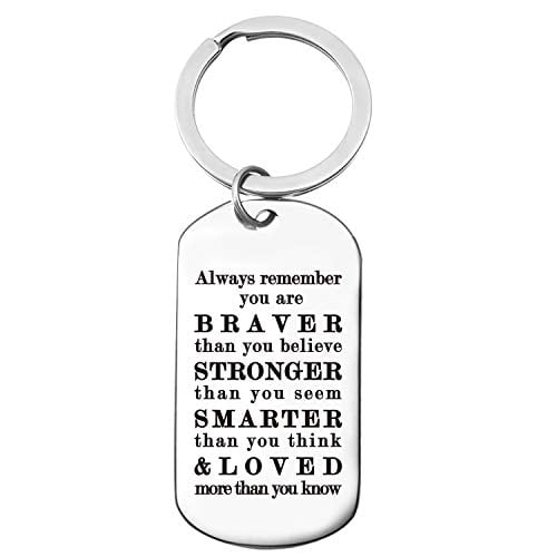 Inspirational Message Quote Keychain Gifts Her Birthday Christmas Present Gifts 
