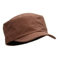 thumbnail image 4 of Big Size Fitted Trendy Army Style Cap - Brown 2XL-3XL, 4 of 5