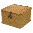 thumbnail image 1 of Cesta de almacenamiento tejida a mano Caja de almacenamiento multifuncional Caja de almacenamiento de artículos diversos para el hogar, 1 of 6