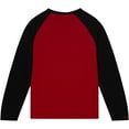 thumbnail image 3 of Men's Mitchell & Ness Scarlet Nebraska Huskers Legendary Slub Raglan Long Sleeve T-Shirt, 3 of 5