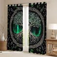 thumbnail image 2 of Homewish Tree Of Life Black Out Curtains For Teens Boys Girls,Bohemian Theme Curtains Pack of 2 (42x63 Each),Starry Sky Bedroom Curtains,Luxury Bedroom Decor, 2 of 6