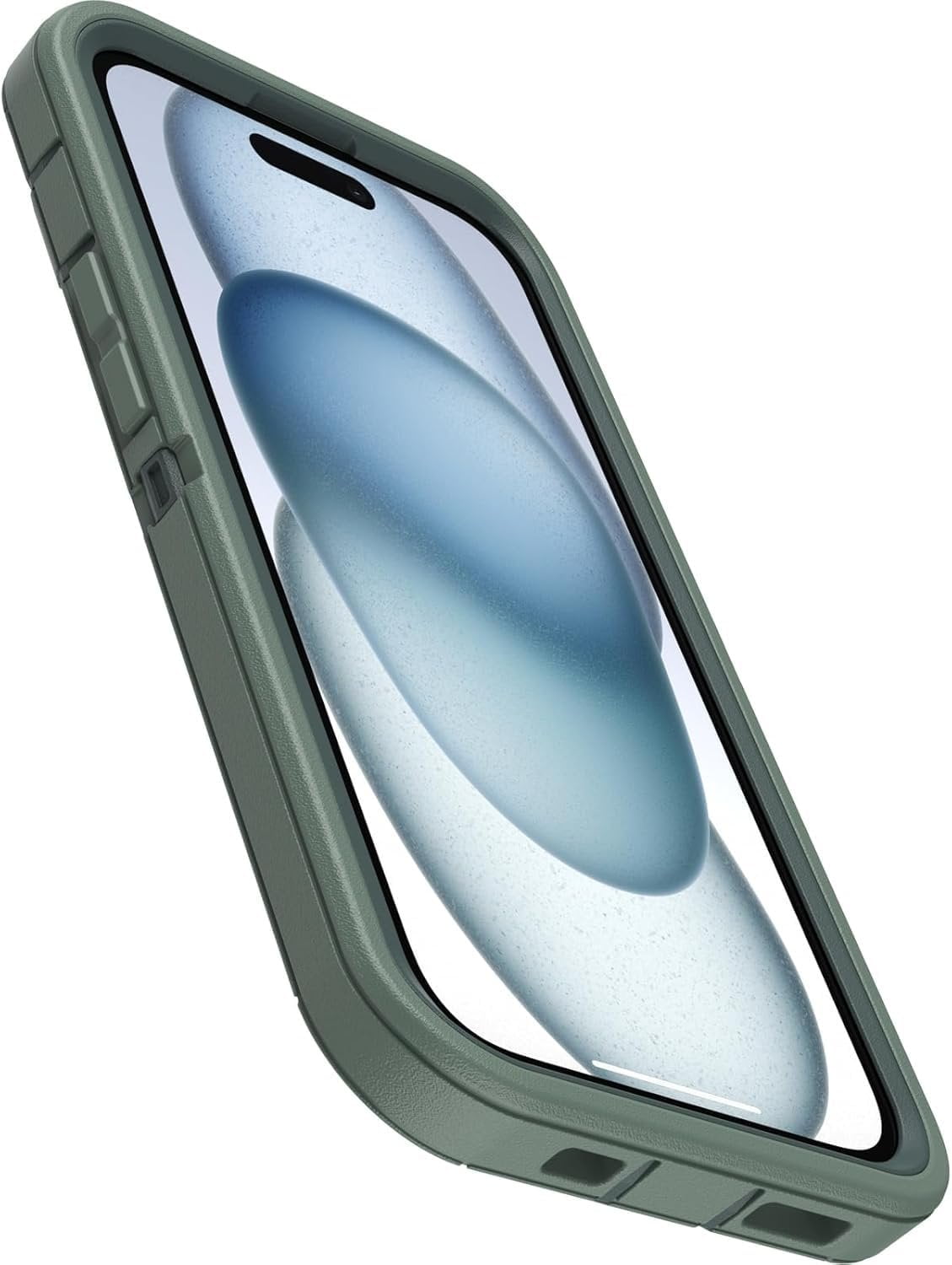 OtterBox iPhone 15, iPhone 14, & iPhone 13 Only - Defender Series Case - Forest Ranger Green - Screenless - Rugged & Durable - with Port Protection - Holster Clip Includes - Non-Retail Packaging