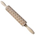 thumbnail image 1 of Rodillo de cocina para pan y galletas, rodillo para masa con bonitos huevos tallados, 1 of 8