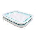 thumbnail image 2 of SAMMART Collapsible Dish Drainer with Tray - Foldable Drying Rack Set - Portable Dinnerware Organizer - Space Saving Kitchen Storage Tray, 2 of 7