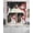 Black Red Green, variant on Grey Snowman Christmas Swag Curtains for Living Room/Bedroom Windows, Snowflake Xmas Tree Winter Elk Kitchen Curtains and Valances Set 36 Inch Length, Light Filtering Swags Valance Curtain Panels