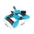 thumbnail image 3 of Aspersor de jardín Aspersores de riego automático de césped giratorio de 360 ​​​​grados (Azul), 3 of 7