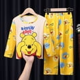 thumbnail image 1 of Pijamas para niños, conjunto de ropa para el hogar de manga larga para niñas de estilo coreano, ropa fina para aire acondicionado para bebés, ropa para niños de primavera y otoño, 1 of 2