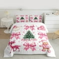 thumbnail image 2 of Castle Fairy 2-Piece Twin Size Comforter Set, Bow Gingerbread and Deer Christmas Print, 2 of 8