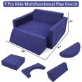 thumbnail image 3 of 7Pcs Modular Kids Play Couch, Multifunctional Convertible Sofa, 3 of 8