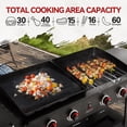 thumbnail image 5 of Royal Gourmet GD405A Propane Gas Grill and Griddle Combo, 4-Burner Event Combo Grill with An Extra Set of Grilling Gear (Grate x 2; Flame Tamer x 2; Wind Deflector x 1), 5 of 12
