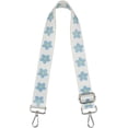thumbnail image 1 of SURJDE Bandoulière pour Sacs à Main Remplacement Réglable Style Guitare Multicolore, Fleur Bleu Blanc, Grand, Moderne, 1 of 1