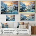 thumbnail image 4 of Designart "Glacier Frozen Majesty composition I" Landscapes Floater Framed Canvas Wall Art, 4 of 7