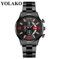 thumbnail image 2 of Jewelry On Clearance Yolako Men'S Casual Fashion Quartz Stainless Steel Strap Watch Analog Watch Multicolor, 2 of 2