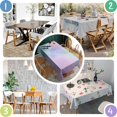 thumbnail image 4 of Dreamy Pastel Sky Rectangle Tablecloth 60"x84",Waterproof Polyester Rectangle Table Cloth, Wipeable Spillproof Polyester Tablecloth for Dining, Camping, Indoor and Outdoor, 4 of 5