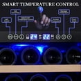 thumbnail image 7 of NEILA 28 Bottle One-Zone Wine Fridge Compressor Wine Cooler Refrigerator, Built-in Glass Free Standing Fridge with 34-65℉ Digital Temperature Control, Safety Lock, Glass Door for Champagne, Wine, 7 of 7