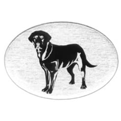 Knockout 605 Black Lab Plastic Hitch Cover 