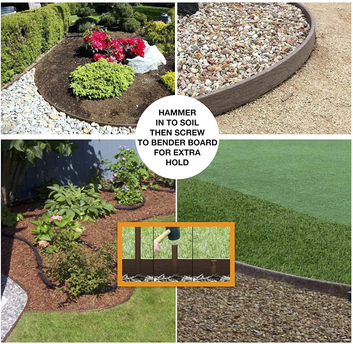 10 Inch Outdoor Landscape Border Garden Lawn Flower Bed Edging Stakes Dimex Pro 