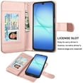 thumbnail image 3 of For Samsung Galaxy A17 5G Case Wallet with Card Holder, Lanyard and Kickstand for Women Men, Ebizware Magnetic Flip Detachable PU Leather Wallet Phone Case Cover for Samsung Galaxy A17 5G - Rose Gold, 3 of 7