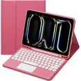 thumbnail image 1 of Funda con teclado táctil para iPad Pro de 11 pulgadas 2024 (5.a generación) con portalápices - Teclado Bluetooth táctil magnéticamente desmontable, 1 of 7