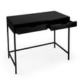 thumbnail image 6 of Butler Belka Black  Desk With Drawers, 6 of 8