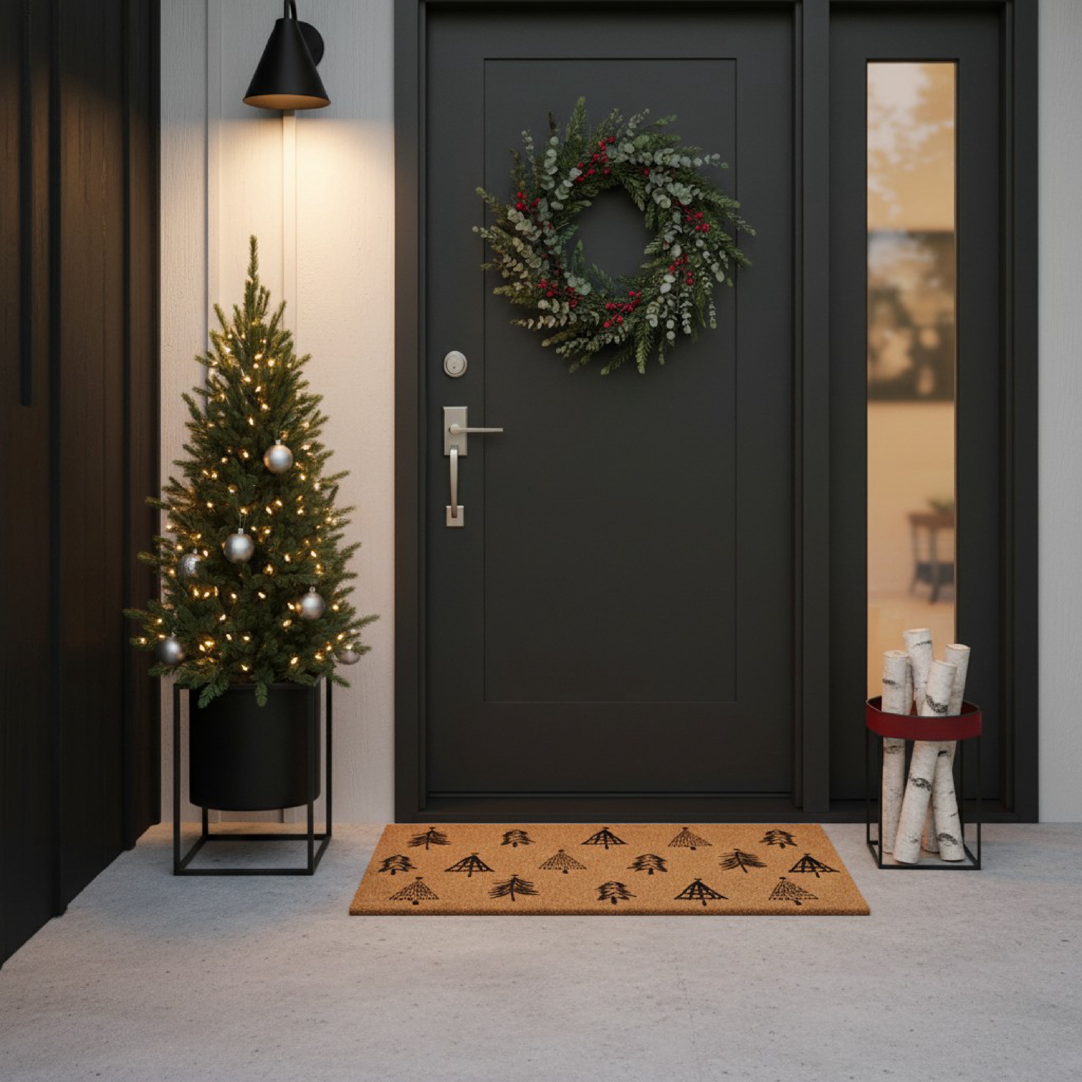 Calloway Mills Christmas Tree Farm Doormat
