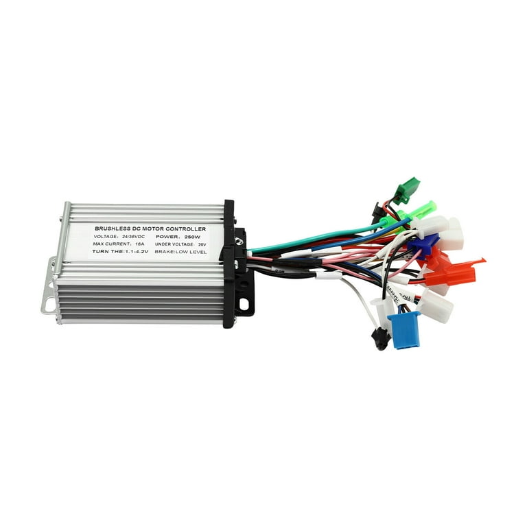 24 volt electric bicycle motor 24V 350W Brushed Kit, Speed Controller, Throttle with Key 1x Mounting plate + bolts 7 24V 36V E Bike Motor