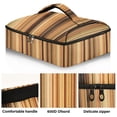 thumbnail image 2 of Iauyy Casserole Carrier for Hot Food Insulated Casserole Travel Carry Bag with Lid Food Warmer Bag for Party/Picnic,Vertical Stripes, 2 of 7