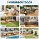 thumbnail image 4 of Yeshouse Baldosas de madera de acacia de 30 x 30 cm para terraza, balcón, hormigón, jacuzzi, suelos de conexión cuadrada, suelos de clic para jardín, balcón y terraza, 4 of 8