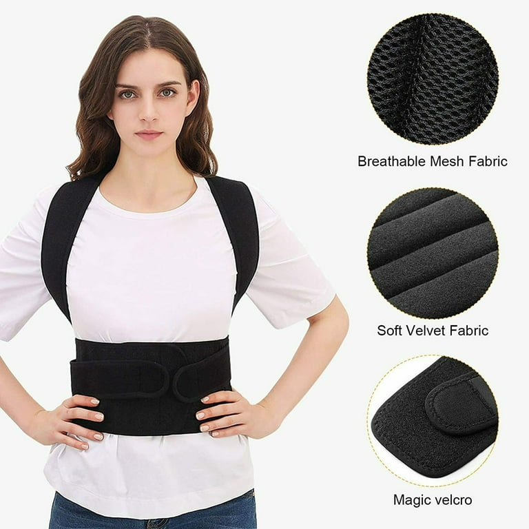 Full Back Brace Posture Corrector for Men and Women, Upper and Lower Back  Support, Adjustable Support, Improve Posture, Provide Pain Relief for Neck