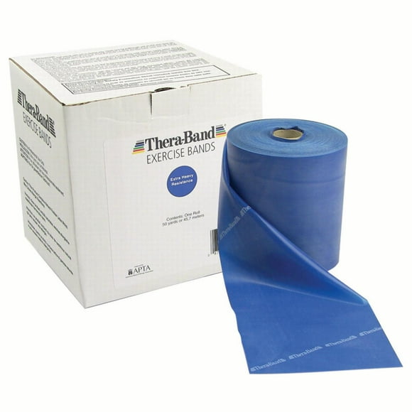 TheraBand® exercise band - 50 yard roll - Blue - extra heavy