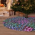 thumbnail image 6 of Yiaed Rainbow Animal Skin Print Christmas Tree Skirt , Tree SkirtsTree Mat for Christmas Winter Holiday Indoor Decorations-36", 6 of 7
