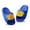 Blue, variant on Tfken Toddler Unisex Child Sandals Fashion Cute Swivel Ankle Strap Girls Boys Slippers Blue Size 6-9 Months