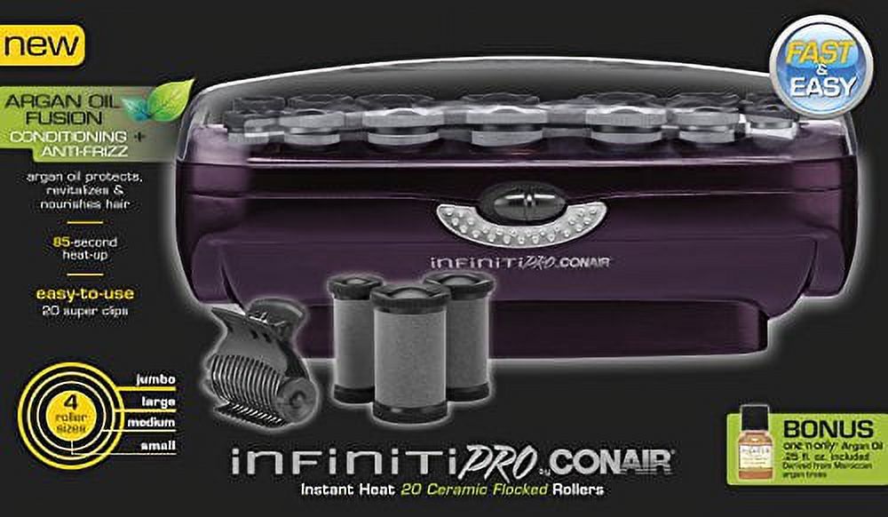 InfinitiPRO by Conair Fast Heat 20 PC Ceramic Flocked Rollers, Model CHV27 - image 5 of 5
