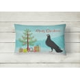 thumbnail image 2 of Carolines Treasures BB9314PW1216 Budapest Highflyer Pigeon Christmas Canvas Fabric Decorative Pillow, Teal, 12H x16W,, 2 of 3