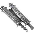 thumbnail image 2 of 1 Juego de Metal Mezuzah Judaica puerta Mezuza Metal Mezuza placa religiosa Mezuzah con pergamino, 2 of 7