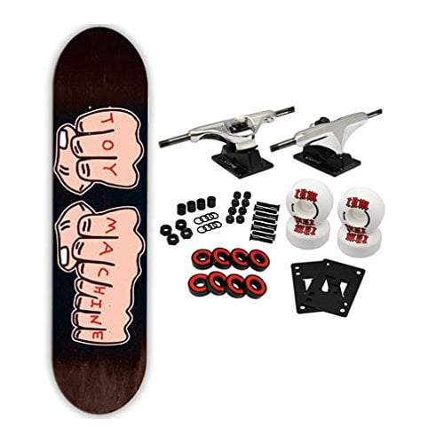 7.75+Black Magic Grip TOY MACHINE Skateboard Deck FISTS MEDIUM Assorted Colors 