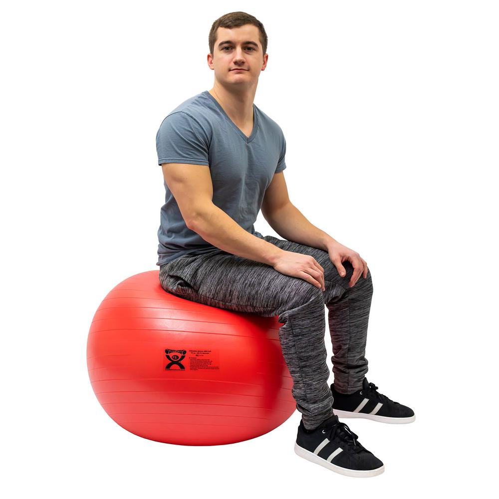 CanDo 30" ABS Inflatable Ball, Red - image 2 of 2
