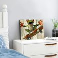 thumbnail image 4 of Acheng Animal Canvas Wall Art Funny 3D Frog Wearing Glasses Painting Pictures on Vintage Canvas Wood Inspiring Artwork for Nursery Kids Bedroom Living Room 16x12inch, 4 of 6