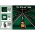 thumbnail image 5 of MASTERCANOPY 9 x 9ft Patio Gazebo with Double Roof and Mesh Walls, Forest Green, 5 of 8