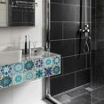 thumbnail image 3 of ziyahi Wall Tile Vinyl Flower Wall Sticker Mural Tile Decal Waterproof Self-Adhesive Tile Sticker, MZ-2-106, Small, 3 of 8