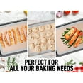thumbnail image 4 of Zulay Kitchen Baking Mat 2 Pack Reusable Silicone Baking Sheet Nonstick - Light Gray, 4 of 6