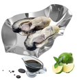 thumbnail image 1 of XWSHYW Utensilios y Gadgets de Cocina. Plato de Vinagre de Acero Inoxidable, Plato Reutilizable para Barbacoa de Almejas, Vieiras y Camarones, 1 of 6