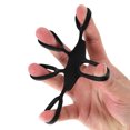 thumbnail image 4 of Banda de agarre de mano de 5 dedos de silicona elástica para entrenamiento de gimnasia (negro), 4 of 8