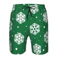 thumbnail image 4 of Disketp Men'S Swim Trunks Hawaiian Breathable Surf Beach Swimsuits Mesh Lining Beach Shorts With Pockets-Snowflake, 4 of 9