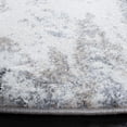 thumbnail image 4 of SAFAVIEH Cyrus Lance Abstract Shag Area Rug, Gray/Beige, 6'7" x 6'7" Round, 4 of 11