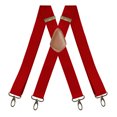 thumbnail image 1 of Xiao Hua Correa elástica ajustable grande y gruesa para hombre, estilo retro, 4 botones, ideal para el trabajo, 1 pieza, color rojo, 1 of 5