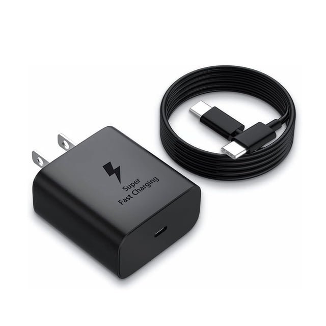 RUBOQE Cargador para Samsung 45W Tipo C, Carga Rapida con 1M Cable, Cargador rápido USB C para Samsu